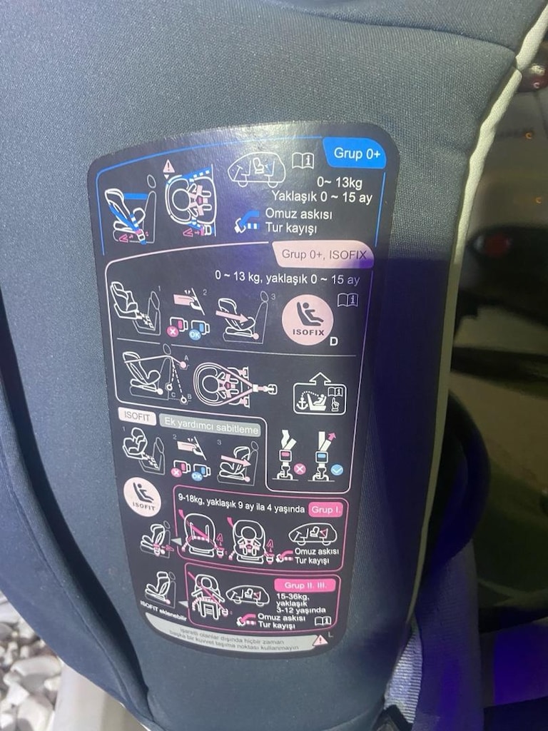 Huggy Armor Rotate 360° Isofix 0-36 kg Oto Koltuğu - 7