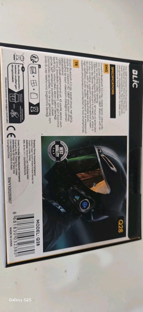 motosiklet kask kulaklığı kameralı - 2