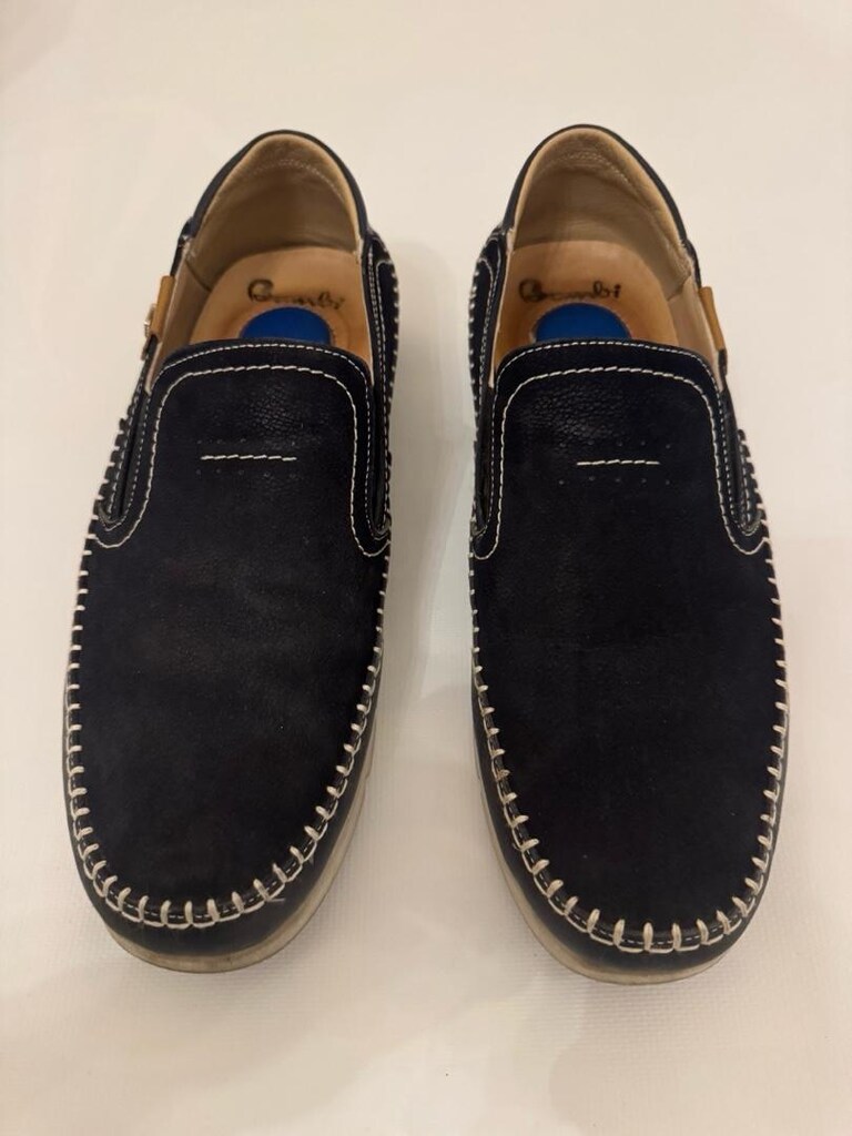 Lacivert Deri Loafer Ayakkabı - 2