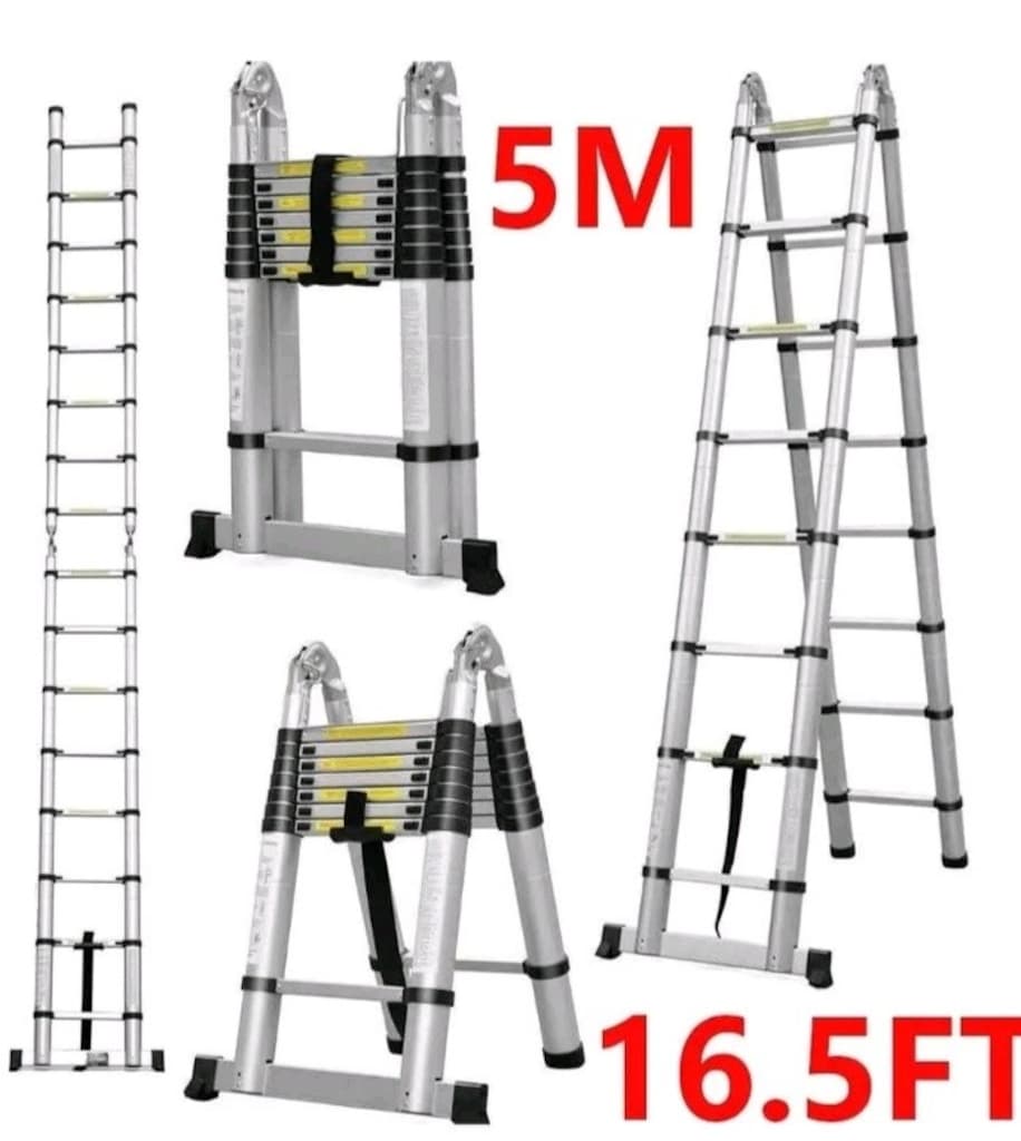 Teleskopik Merdiven 5 MT A konumda 2.5 MT kapalı konumda 95 cm - 2