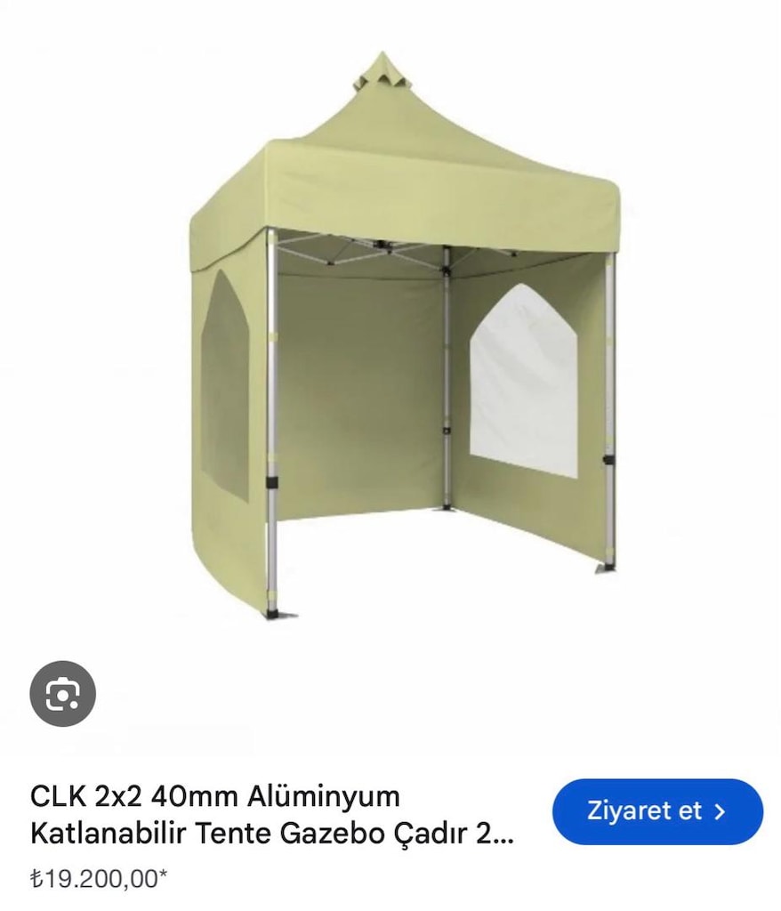 2x2 CLK Alüminyum katlanabilir tente gazebo kamp çadırı - 5