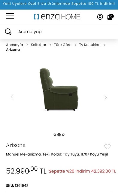 enza home Tv koltuğu