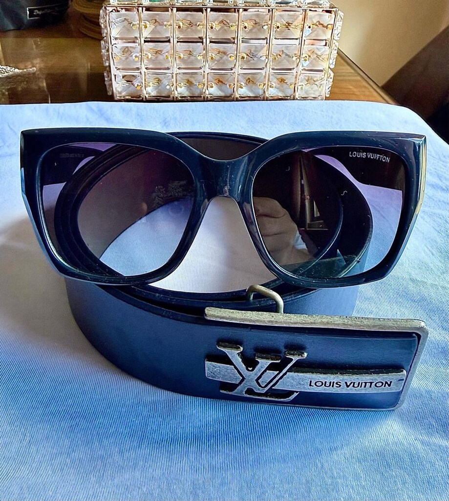 ‼İTHAL/SIFIR/KADIN/Louis Vuitton UV400 Degrade Koyu Tonlu Mavi Lens