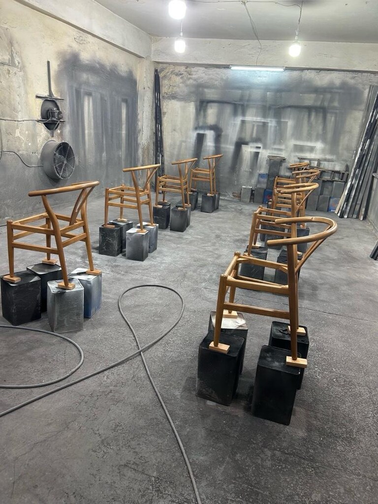 SANDALYE WİSHBONE KAYIN AHŞAP HASIR OTURUM - 10