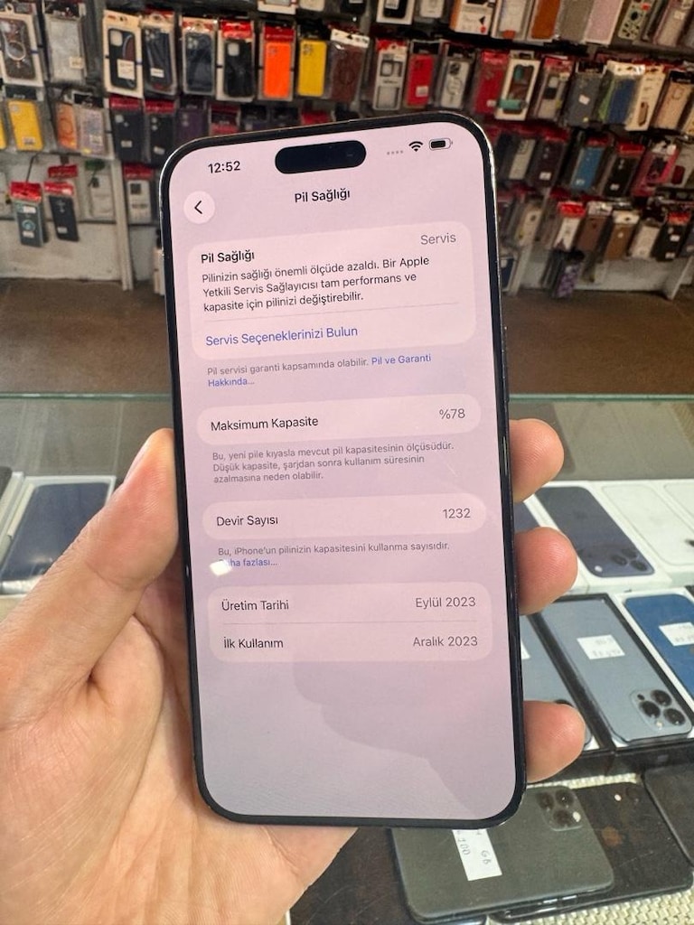 İPHONE 15 PRO MAX 256 GB PİL %78 YURTİÇİ EKRAN GÜRGENÇLERDE DEĞİŞMİŞ K - 4