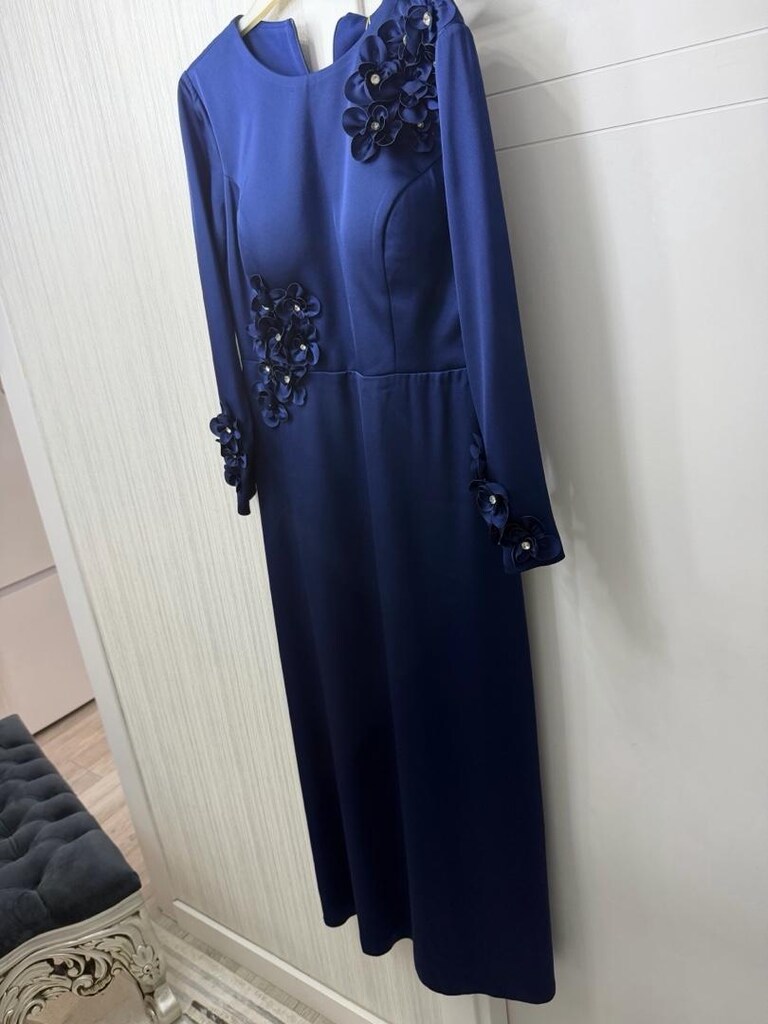 SIFIR KREP SATEN ABİYE 42 BEDEN KALİTELİ - 2