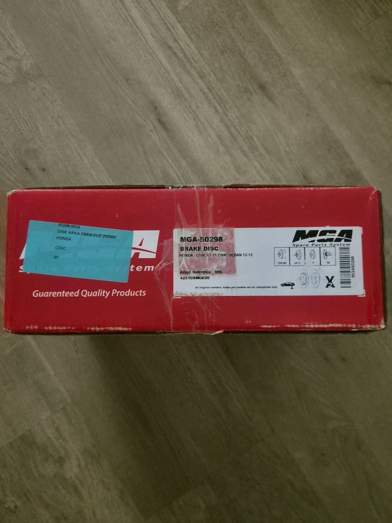 Honda Cıvıc MGA Arka Fren Disk - 2