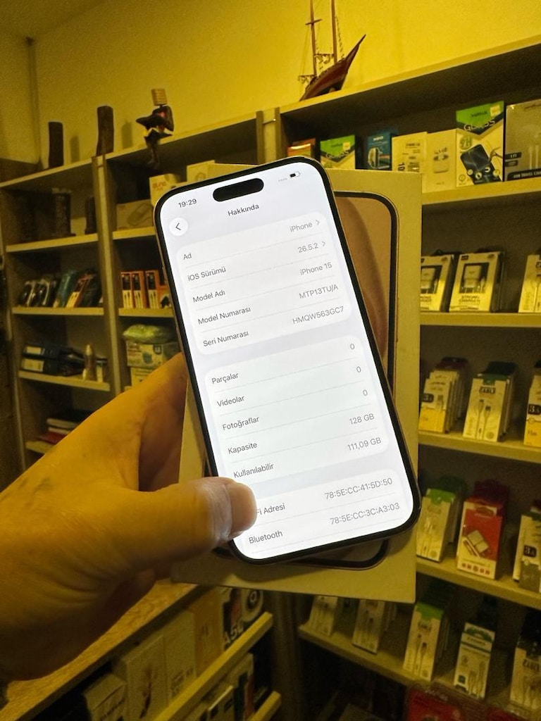 Apple 15 128 Gb 11 Ay tr garantili pil 88 orjinal tr cihaz işlemsiz - 3
