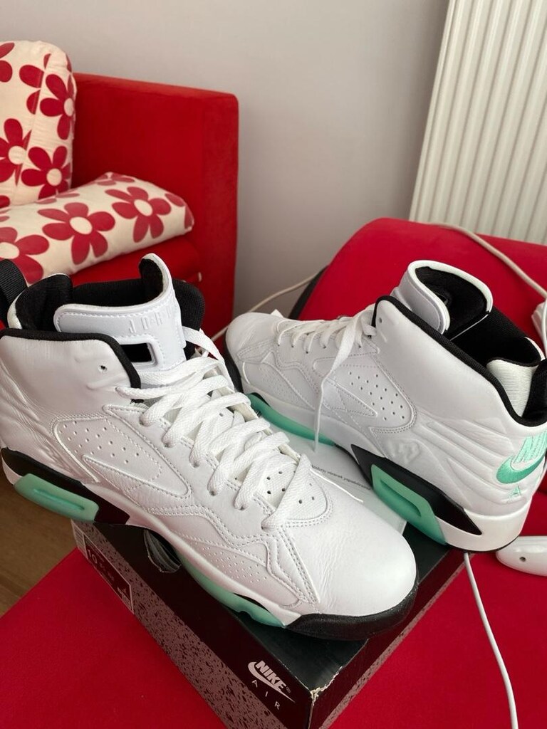 Sıfır / Orjinal Nike Jordan MVP "White/Green Glow" (44 Numara-faturalı - 3