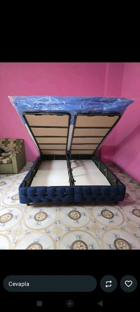 150/200 cm'lik baza Başlık yatak takım sandıklı baza - 11