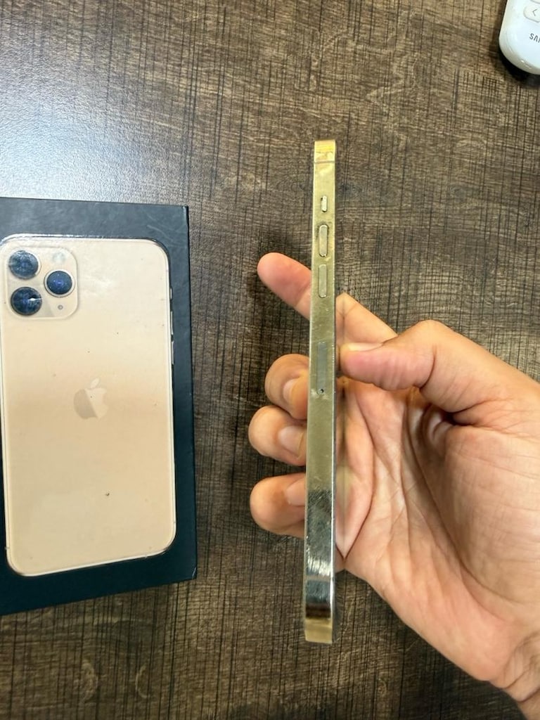İPHONE 12 PRO MAX 128 GB GOLD YD PİL 100 EKRAN ORJİNAL - 9