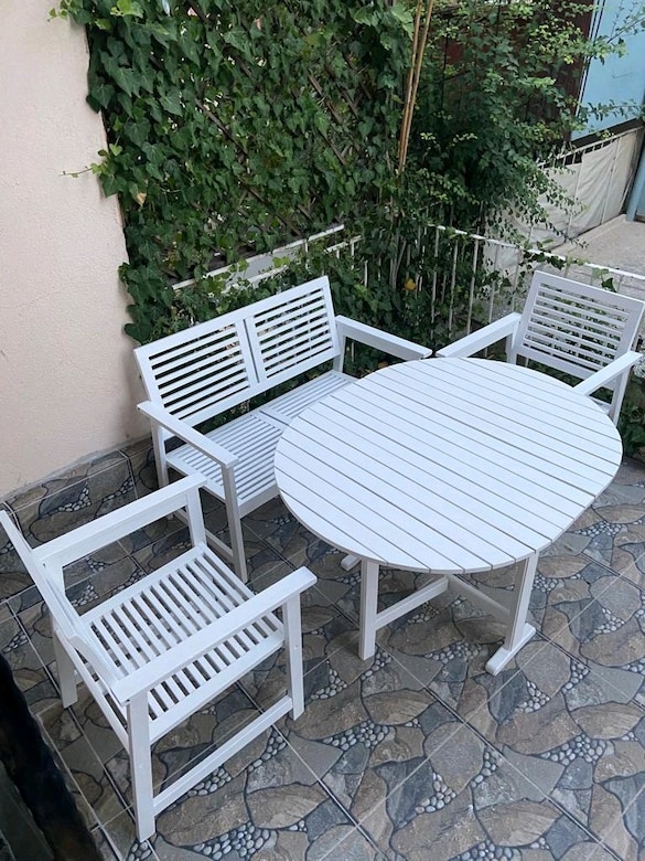 Masa sandalye takımı ahşap katlanır - 2