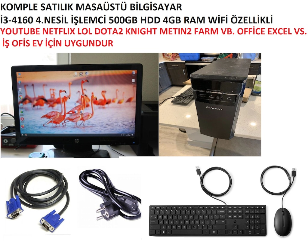 MASAÜSTÜ BİLGİSAYAR KOMPLE SATILIK EKSİKSİZ HATASIZ - 5