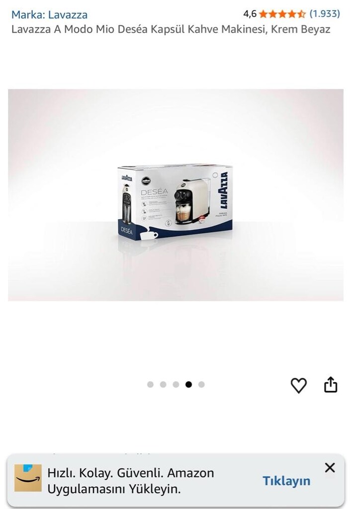 Lavazza A Modo Mio Desea Kapsül Kahve Makinesi - 5