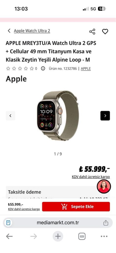 APPLE WATCH ULTRA 2 GPRS 49MM - 8