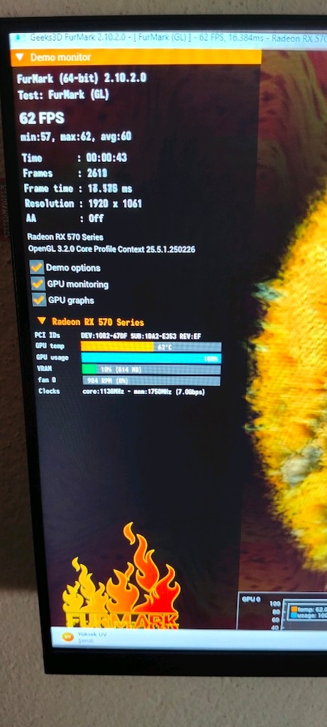 SAPHİRE PULSE RX 570 8GB.DDR5 256 BİT - 9