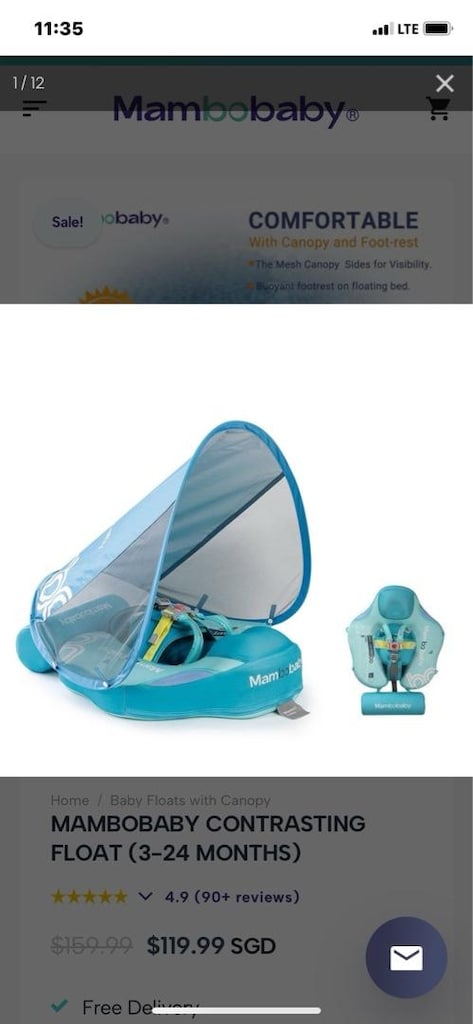 mambobaby yüzme simidi