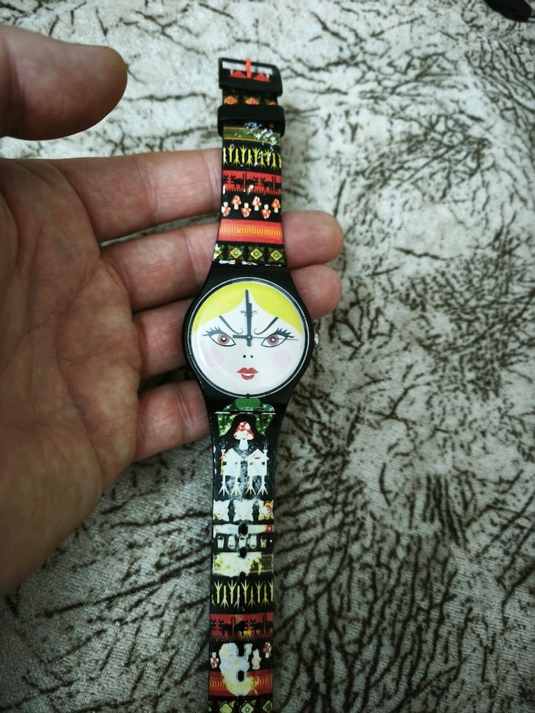 Orjinal Swatch Desenli Kordonlu Kol Saati - 6