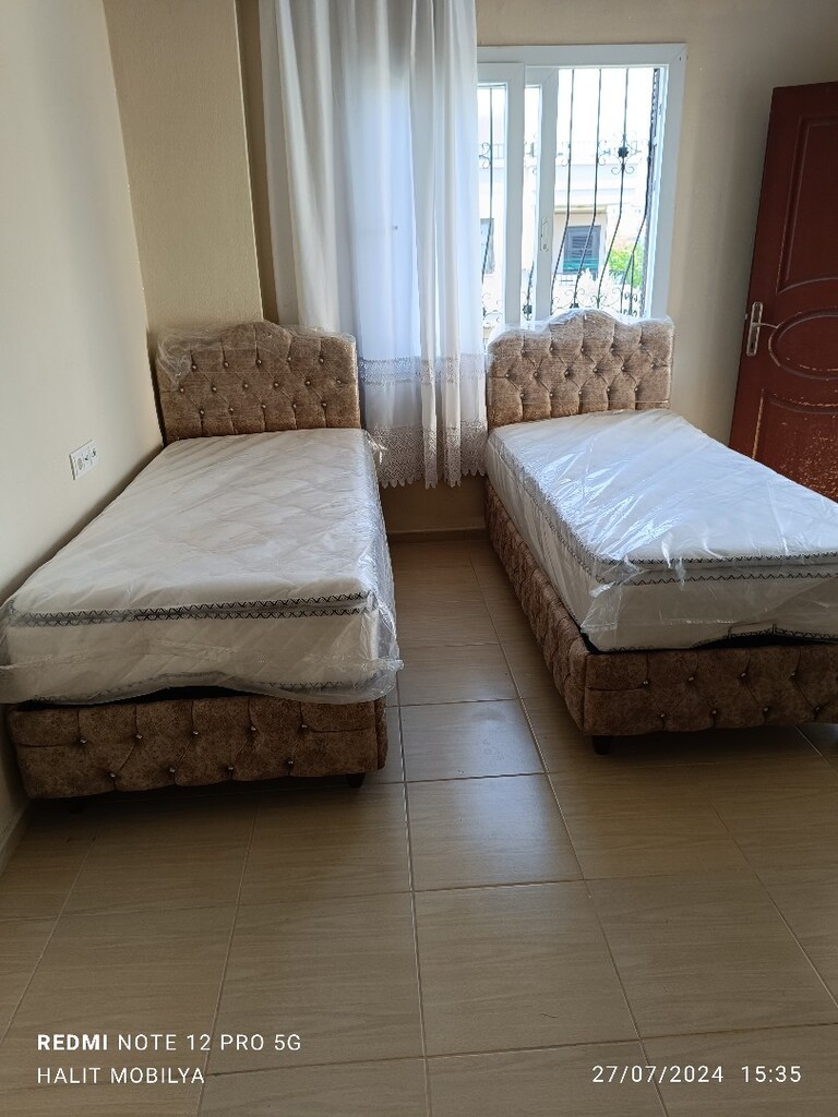 TEK KİŞİLİK BAZA BAŞLIK ULTRA ORTOPEDİK GERÇEK PETLİ YATAK - 2