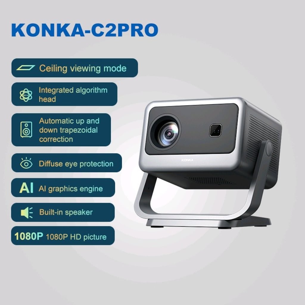 Cheyin C2 Pro Android Led Projeksiyon Sıfır Ambalajında - 5