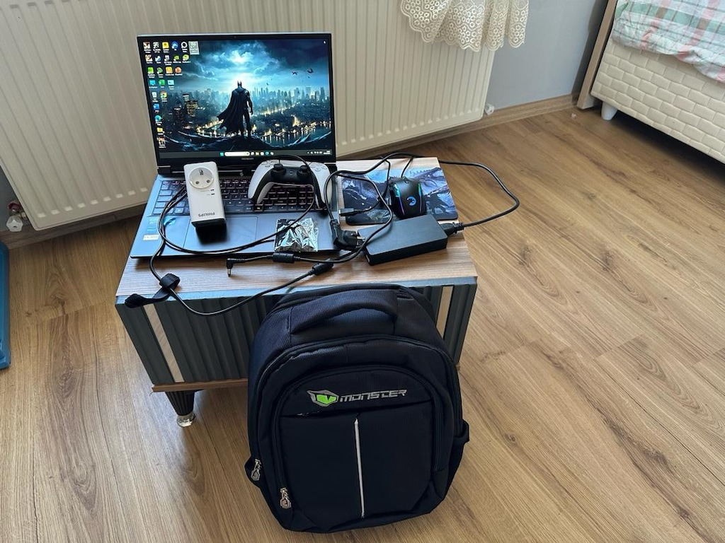 Sıfır Gibi Monster Tulpar T6 (RTX 5060) + PS5 Kolu + Çanta & Oyunlu Se - 4