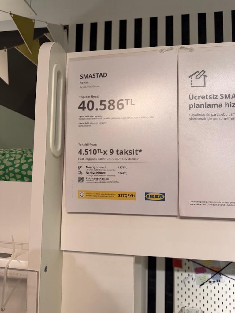 ikea smastad mobilya çekmeceli - 6