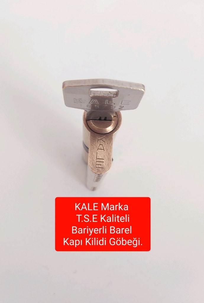 KALE Marka T.S.E Kaliteli Bariyerli Barel Kapı Kilidi Göbeği. - 2