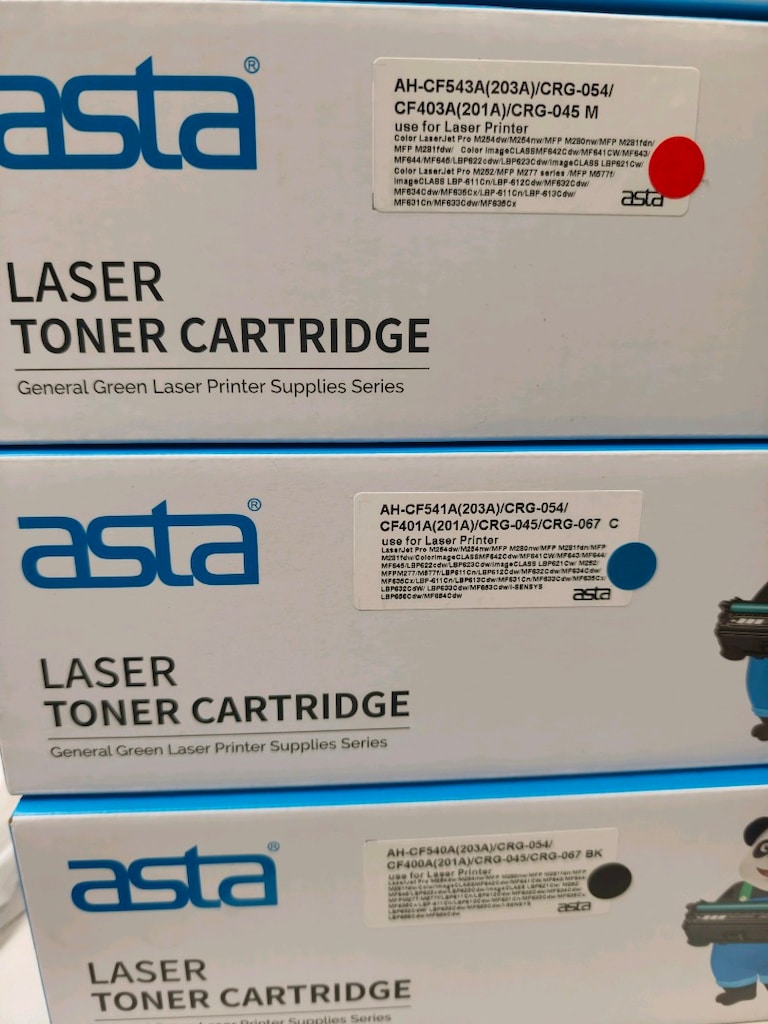 HP lazer jet cf 540a-541a-542a-543a asta 1 takım muadil toner - 3