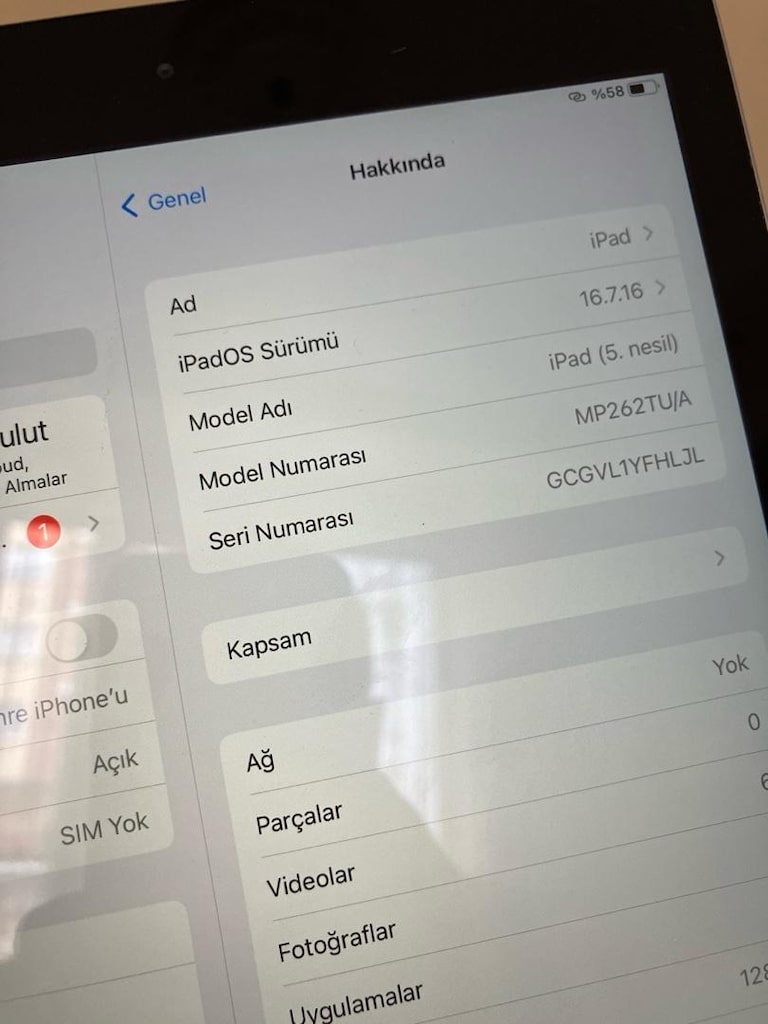İPAD 5. NESİL TR 128GB SİM KARTLI - 4