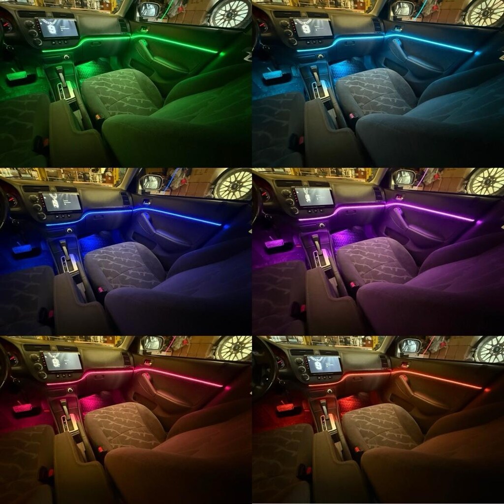 civic V TEC iç ambiyans 64 renk rgb animasyonlu - 3
