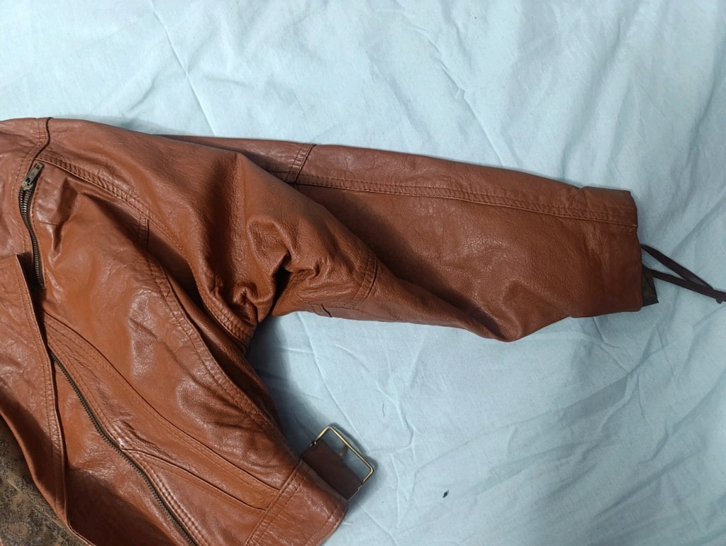 80 ler orijinal,vintage hakiki deri mont - 5