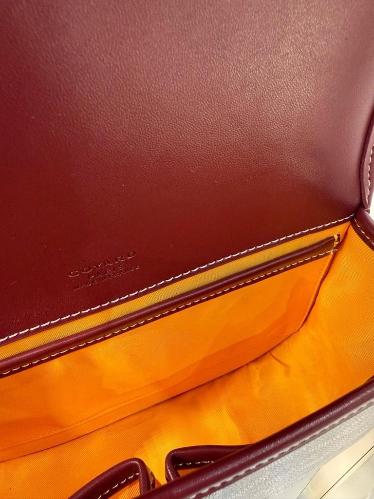 Goyard Bordo Çapraz Askılı Kadın Çantası - 4
