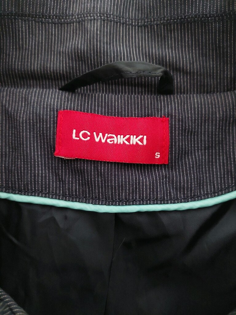 LCW kadın lacivert çizgili mevsim ceket - 7