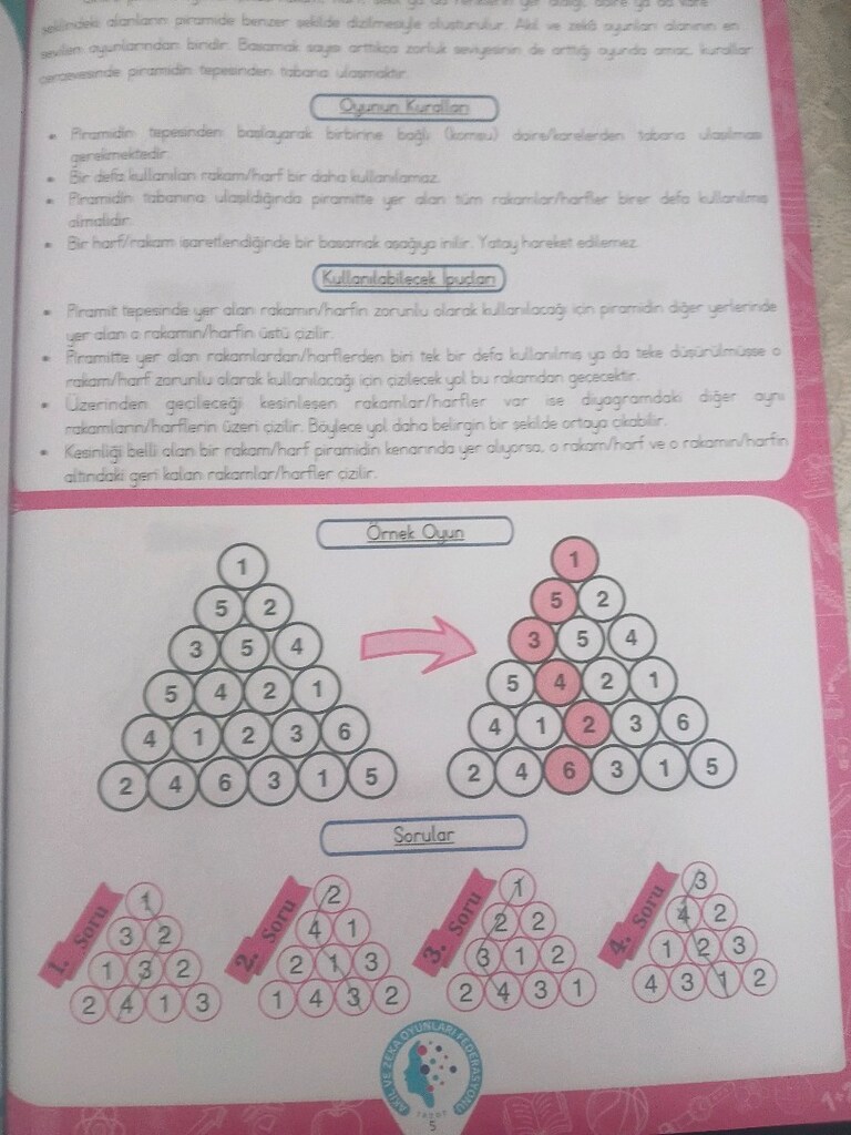 Akıl oyunları, etkinlik kitapları - 3