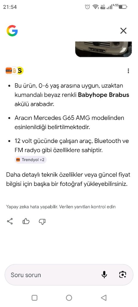 baby hope brobus 12v akulu araba - 4
