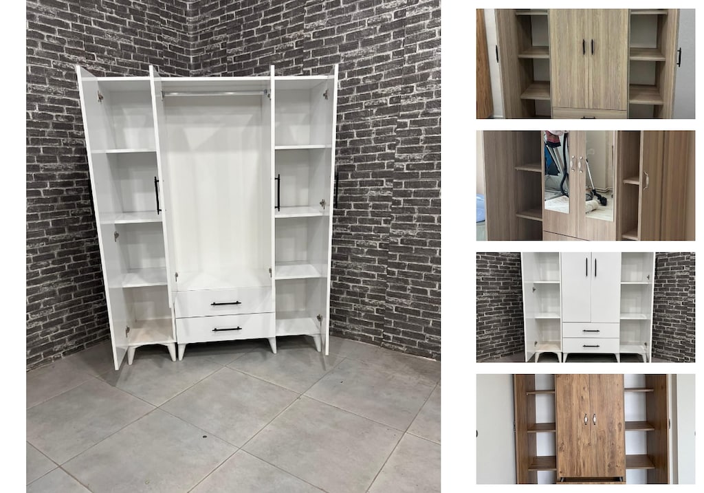 4 kapaklı elbise dolabı howhpwvmim - 3