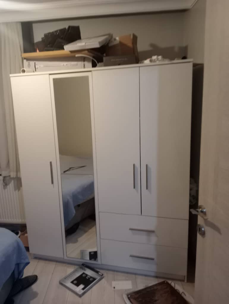 4 KAPAKLI MDF TERTEMİZ DOLAP SON 3 GÜN