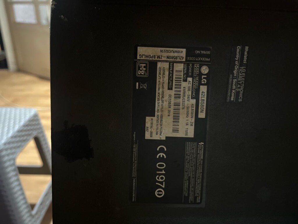 lg tv model 42Lb 580n ekran arızalı parça niyetine satılık - 3