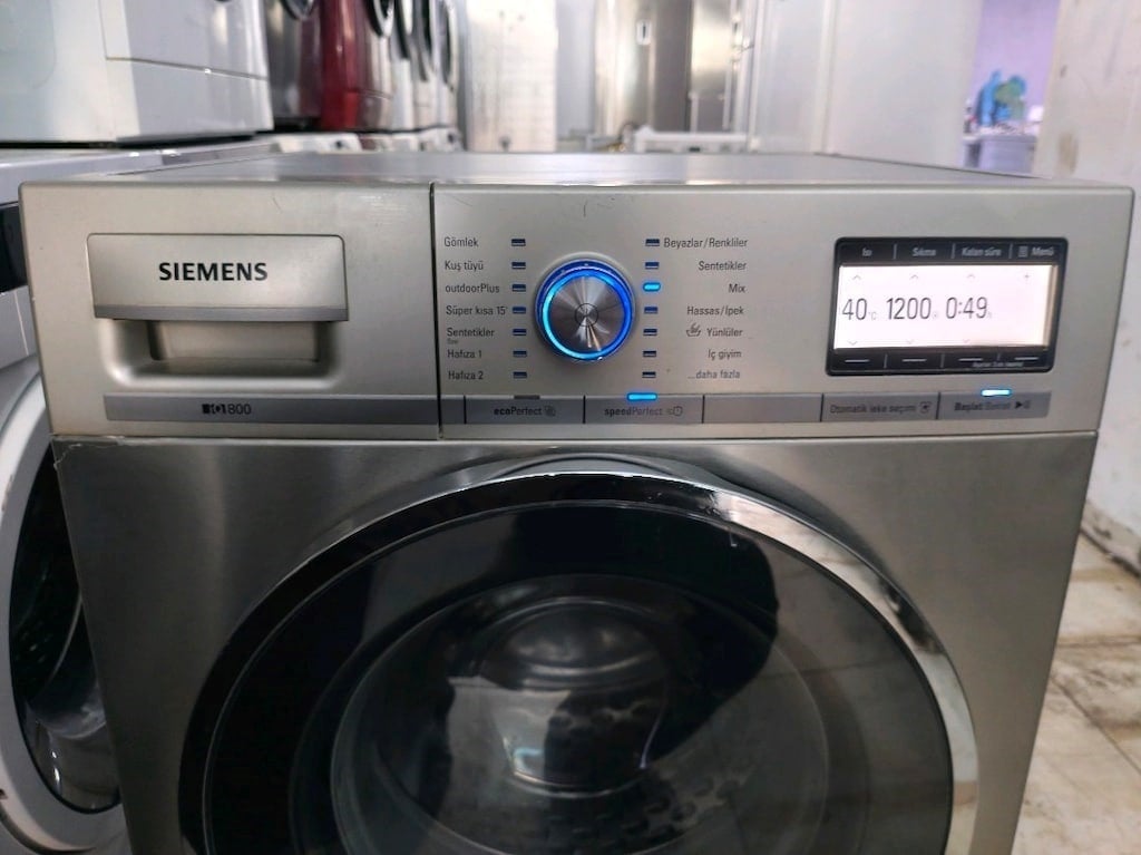 12.500 TL Etkin 12.500 TL Etkin Siemens inox İQ800 serisi 9 kg yeni ne - 5