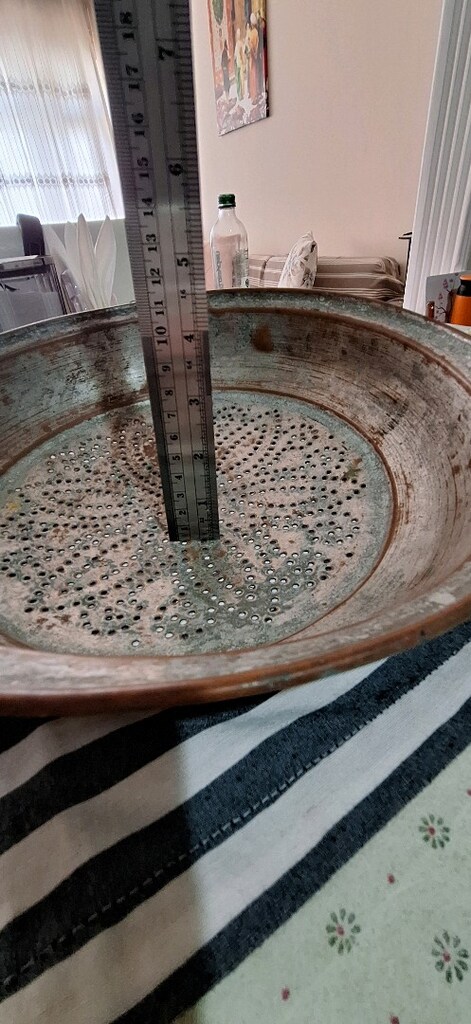 Osmanlı işi Bakır Kevgir - 6