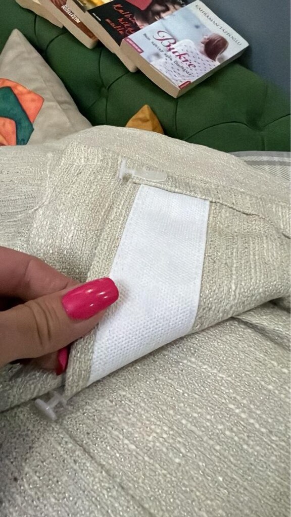 SIFIR BEJ ÇİFT KANAT YENİ SEZON FON PERDE - 3