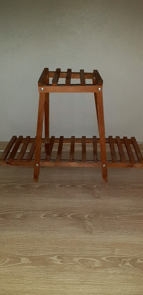 ahşap çiçek rafi - 2
