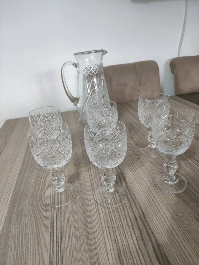 kesme kristal kadeh takımı - 11