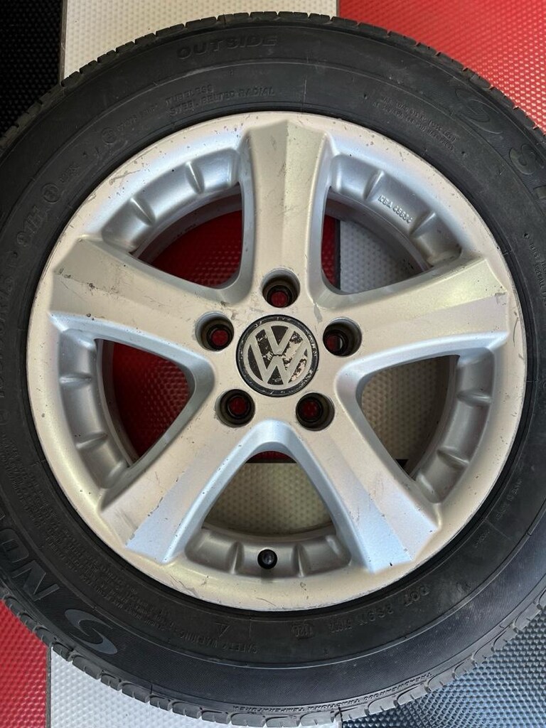 çıkma 15 jant lastik Passat cady Skoda Audi uyumlu kaynaksız tmz 5*112 - 4