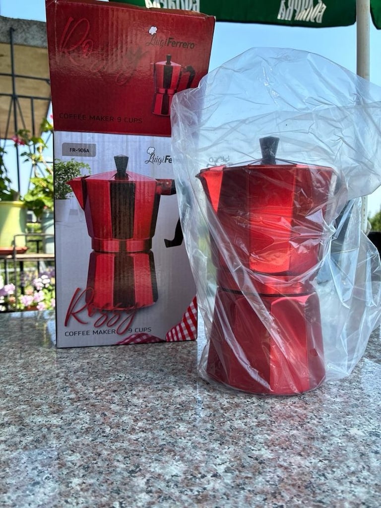 luigi ferrero marka moka pot( klasik kahve makinası) - 5