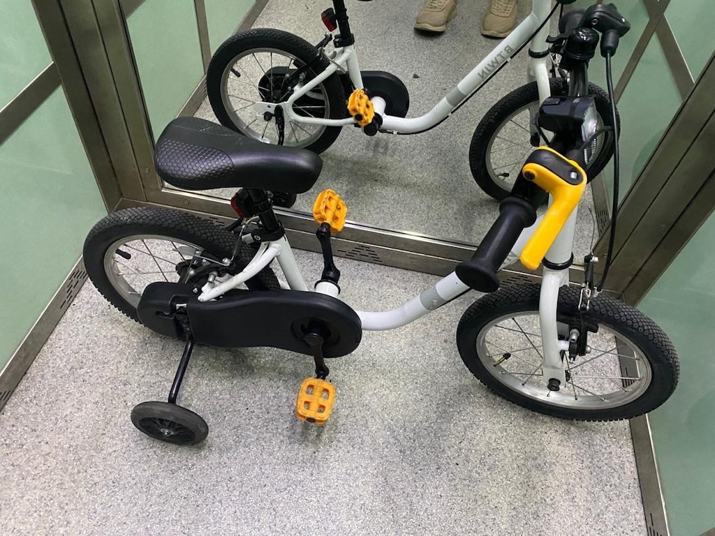 Btwin Discover 100 14 Jant Decathlon 3-7 Yaş Beyaz Çocuk Bisikleti - 3