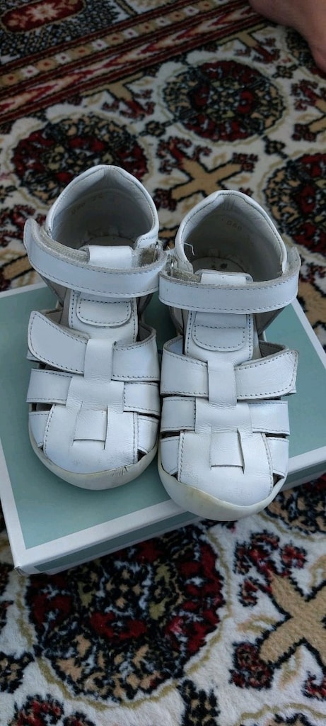 Kifidis kids Ilk Adim Cocuk Deri ayakkabi 24 numara, beyaz - 3