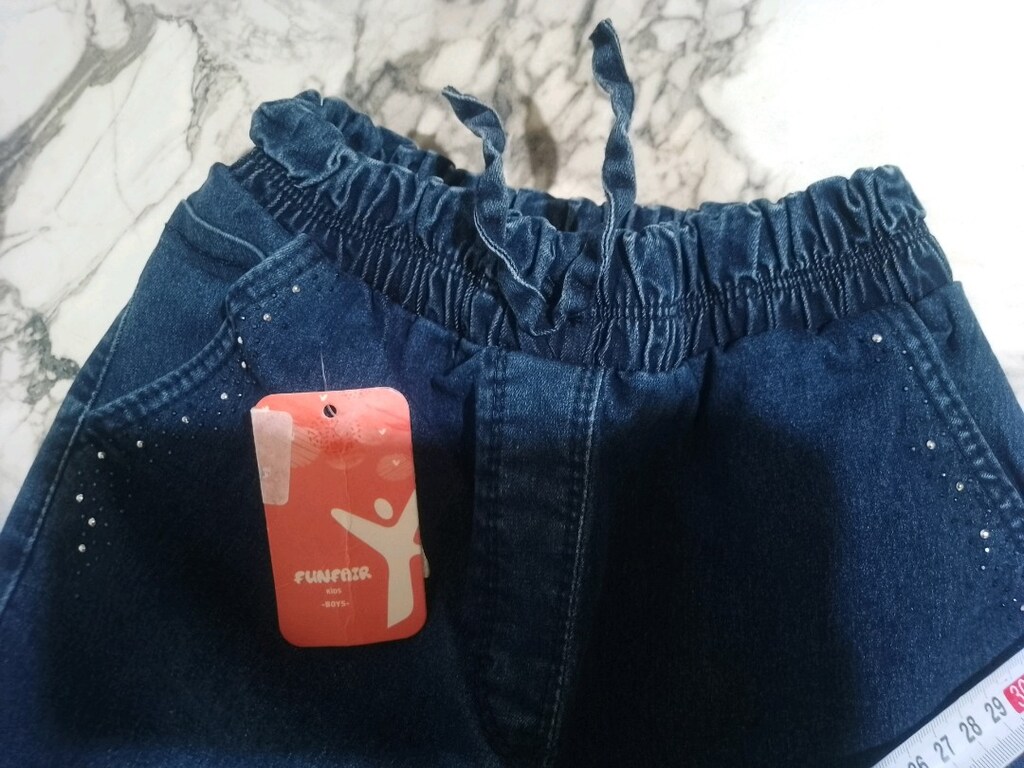 2 adet kız çocuk kot pantolon - 8