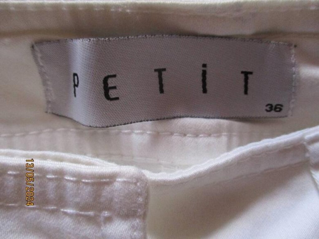 Petit Marka Beyaz Taşlı Taçlı Pantolon - 36 Beden Y2K Retro - 3