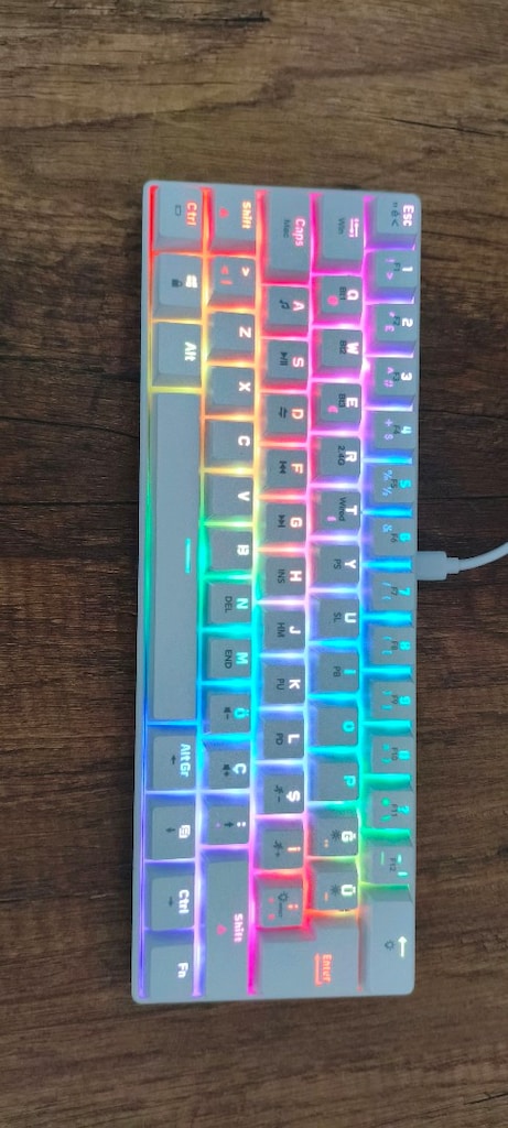 Gravion Kyra MK61 bluetooth+2.4G+kablolu mekanik gaming klavye - 9